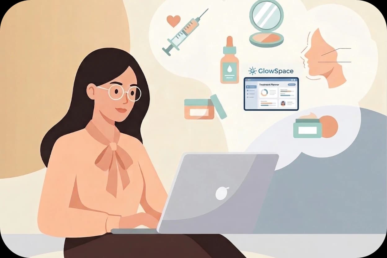 GlowSpace personalized beauty decision illustration