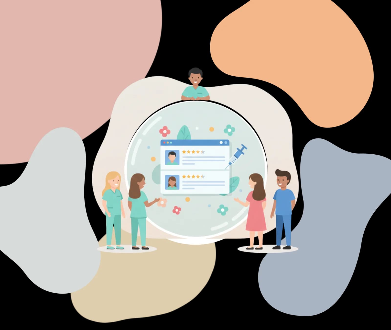 GlowSpace treatment guidance illustration